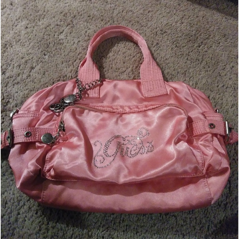 ISO PINK GUESS SILK BAG